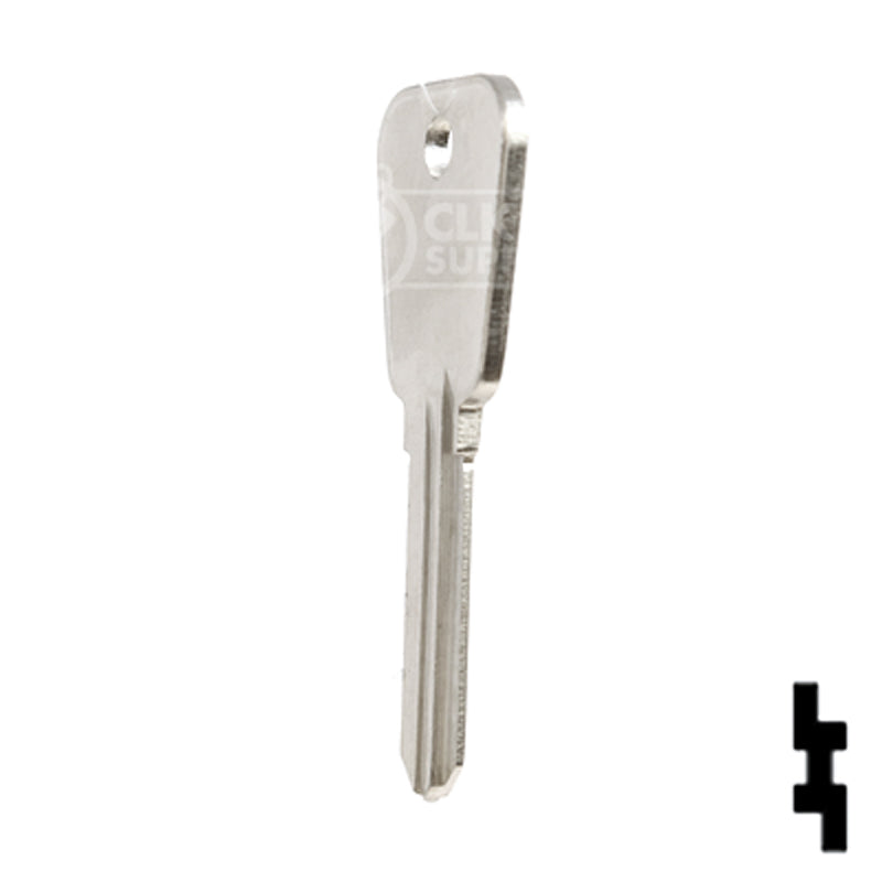 Uncut Key Blank | Lowe & Fletcher | LF25 Hitch-Tool Box-Utility Key Ilco