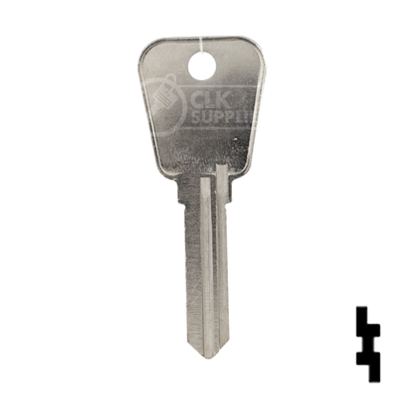 Uncut Key Blank | Lowe & Fletcher | LF25 Hitch-Tool Box-Utility Key Ilco
