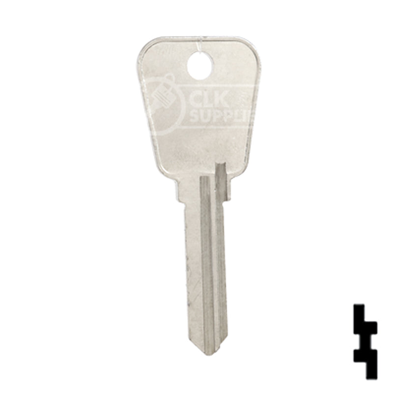 Uncut Key Blank | Lowe & Fletcher | LF25 Hitch-Tool Box-Utility Key Ilco
