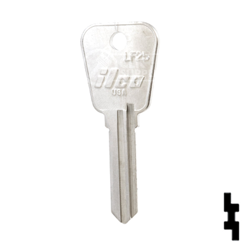 Uncut Key Blank | Lowe & Fletcher | LF25 Hitch-Tool Box-Utility Key Ilco