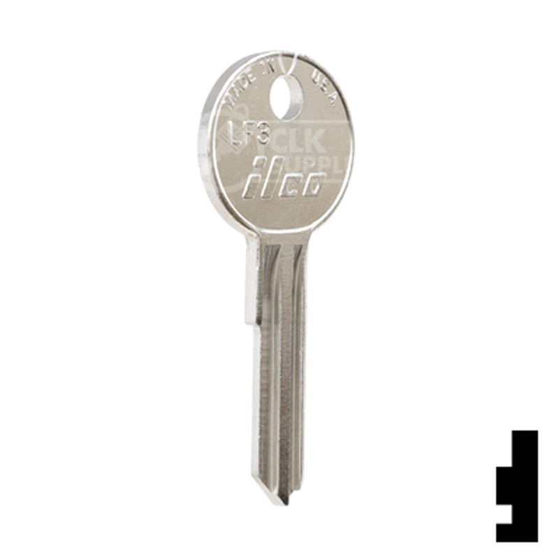 Uncut Key Blank | Lowe & Fletcher | LF3 Hitch-Tool Box-Utility Key Ilco