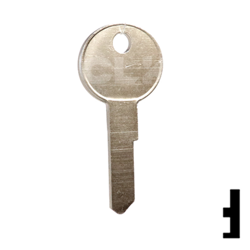 Uncut Key Blank | Lowe & Fletcher | LF5 Hitch-Tool Box-Utility Key Ilco