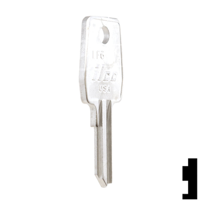 Uncut Key Blank | Lowe & Fletcher | LF6 Hitch-Tool Box-Utility Key Ilco