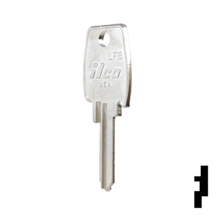 Uncut Key Blank | Lowe & Fletcher | LF8 Hitch-Tool Box-Utility Key Ilco