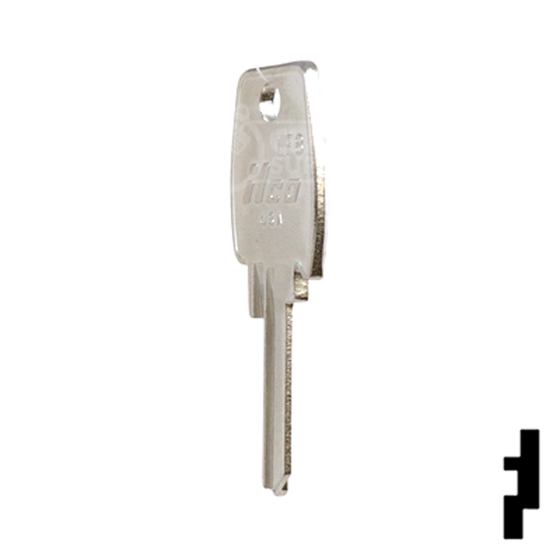 Uncut Key Blank | Lowe & Fletcher | LF8 Hitch-Tool Box-Utility Key Ilco