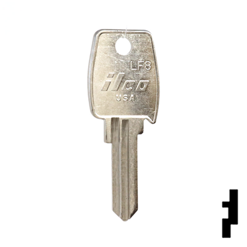 Uncut Key Blank | Lowe & Fletcher | LF8 Hitch-Tool Box-Utility Key Ilco