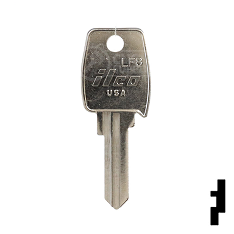 Uncut Key Blank | Lowe & Fletcher | LF8 Hitch-Tool Box-Utility Key Ilco