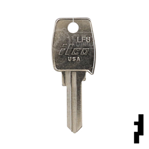 Uncut Key Blank | Lowe & Fletcher | LF8 Hitch-Tool Box-Utility Key Ilco