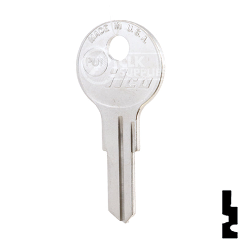 Uncut Key Blank | Pundra | PU1 Hitch-Tool Box-Utility Key Ilco