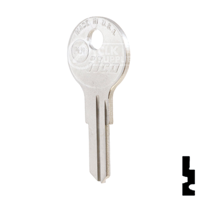 Uncut Key Blank | Pundra | PU1 Hitch-Tool Box-Utility Key Ilco