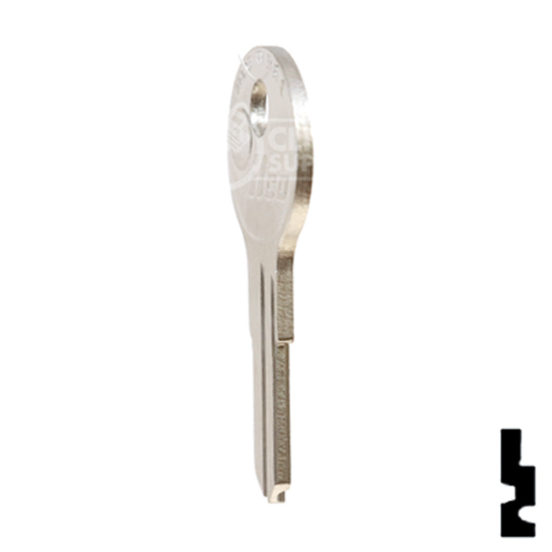 Uncut Key Blank | Pundra | PU1 Hitch-Tool Box-Utility Key Ilco