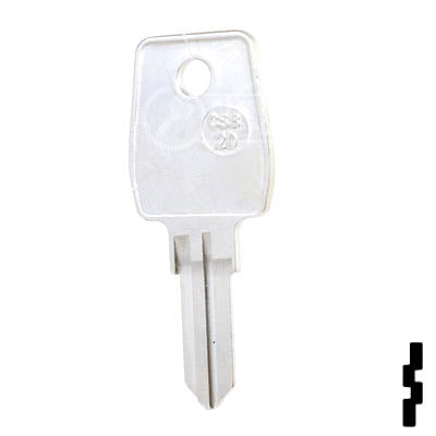 Uncut Key Blank | Cash Box | CSB-2D Key Blanks JMA USA