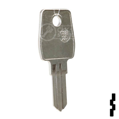 Uncut Key Blank | Cash Box | CSB-2D Key Blanks JMA USA
