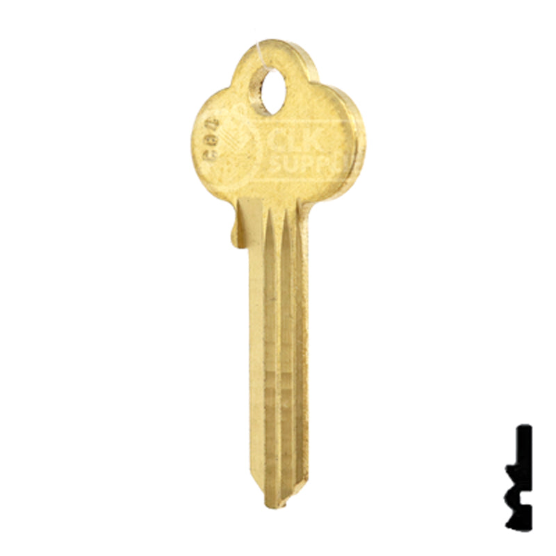 Uncut Key Blank | Corbin | 1001EA, CO4 Key Blanks Ilco