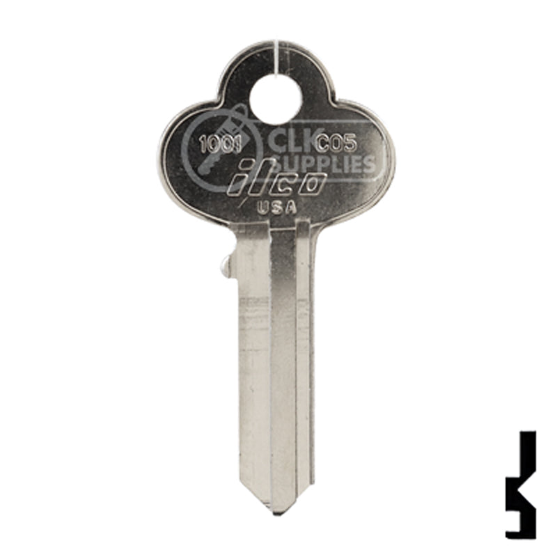 Uncut Key Blank | Corbin, Russwin | 1001, CO5 — CLK Supplies