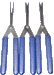 Peterson Key Extractors | 3 Piece Scissors In A Plastic Tube | Carbon Steel Key Extractor Peterson Manufacturing