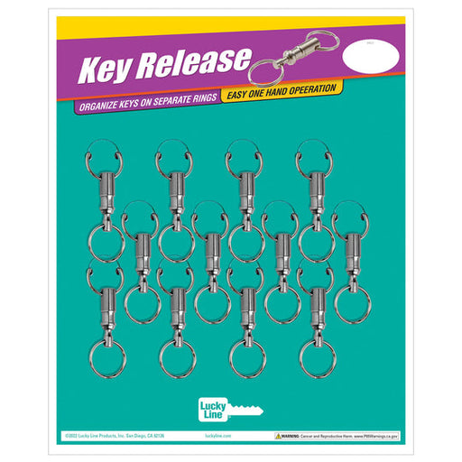 Lucky Line | Quick Release Key Ring 12/Card Key Ring Lucky Line