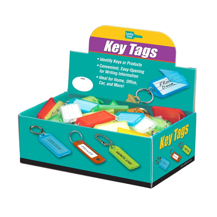 Lucky Line | Key Tag with Flap & Split Ring 100/box Key Tag Lucky Line