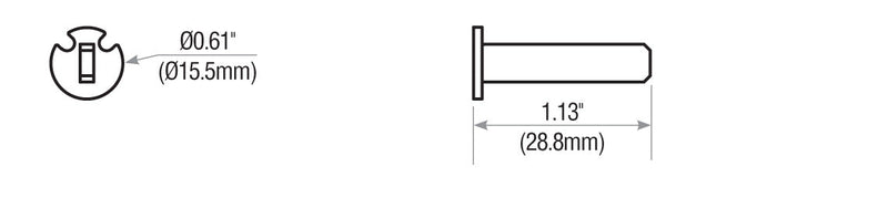 TLP-01 Tailpiece for K001 Cylinders KIK Cylinder Accessory GMS Industries