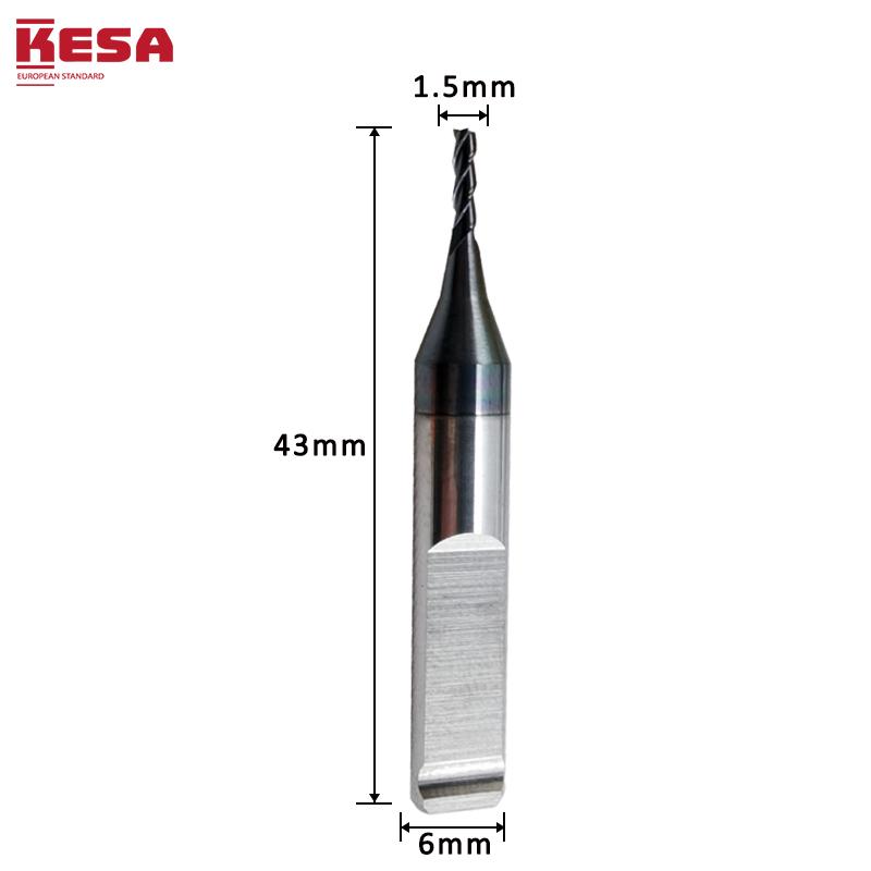 1.5mm Milling Cutter For Keyline Bianchi 994 Machine (CL004) Laser Key Cutting Bit KESA