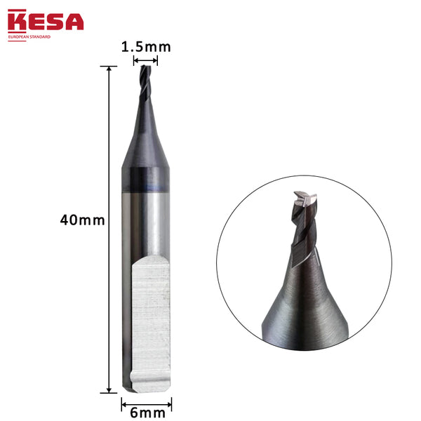 1.5mm Milling Cutter For Keyline Bianchi 994 Machine (CL005) Laser Key Cutting Bit KESA
