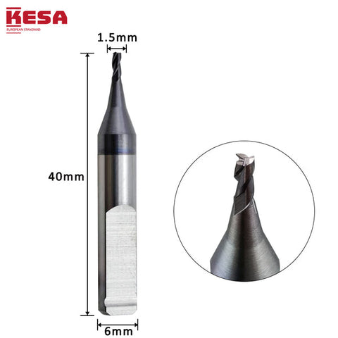 1.5mm Milling Cutter For Keyline Bianchi 994 Machine (CL005) Laser Key Cutting Bit KESA