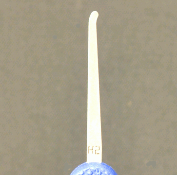 Hook 2 Stainless Steel Lock Pick 0.015 Slender Profile Lock Pick Peterson Manufacturing