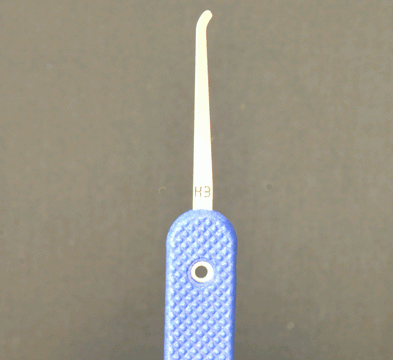 Hook 3 Slender Lock Pick 0.015 Stainless Steel Lock Pick Peterson Manufacturing
