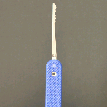 Mini Ripple 2 Lock Pick 0.015 Slender Stainless Steel for Locksmiths Lock Pick Peterson Manufacturing