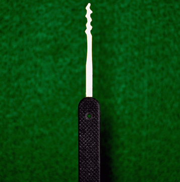 Over Reach Wave Rake Government Steel Lock Picking Tool Plastic Handle Lock Pick Peterson Manufacturing