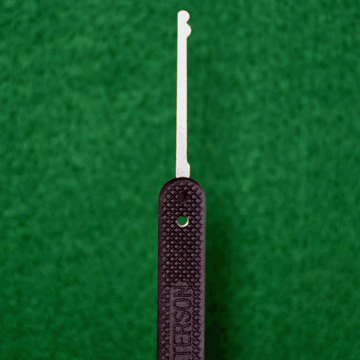 Peterson Half Snowman Lock Pick Government Steel with Plastic Grip Lock Pick Peterson Manufacturing