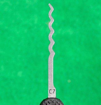 Peterson Lock Pick | C7 Sine Quint | Government Steel with Plastic Handle Lock Pick Peterson Manufacturing