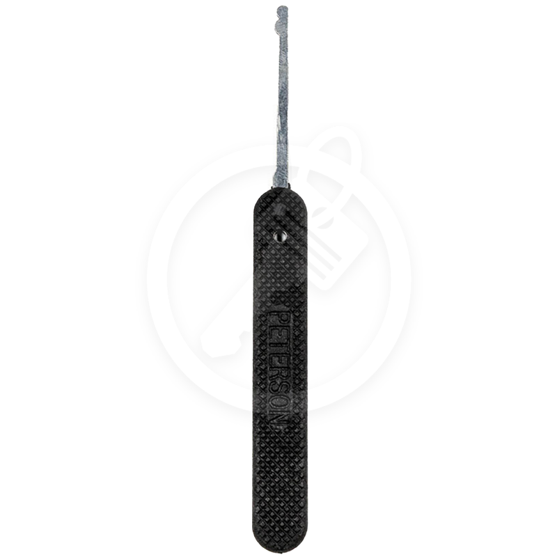 Peterson Lock Pick | Half Snowman | Government Steel with Plastic Grip Lock Pick Peterson Manufacturing