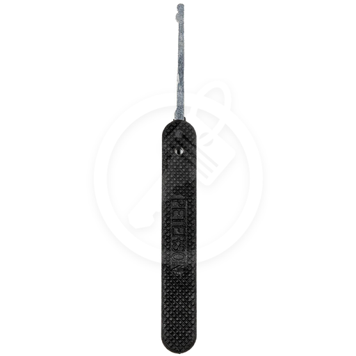 Peterson Lock Pick | Half Snowman | Government Steel with Plastic Grip Lock Pick Peterson Manufacturing