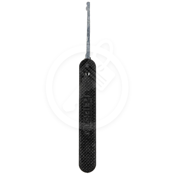Peterson Lock Pick | Half Snowman | Government Steel with Plastic Grip Lock Pick Peterson Manufacturing