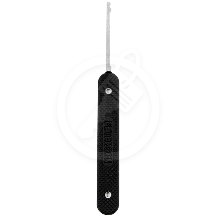 Peterson Lock Pick | Half Snowman | Government Steel with Rubber Handle Lock Pick Peterson Manufacturing