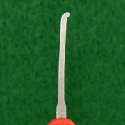 Peterson Lock Pick | Hook 1  DCAP | Government Steel with Plastic Handle Lock Pick Peterson Manufacturing