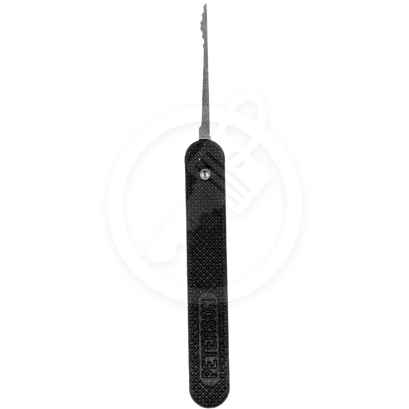 Peterson Lock Pick | Mini Ripple 1 | Government Steel with Plastic Handle Lock Pick Peterson Manufacturing