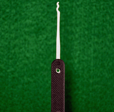 Peterson Lock Pick | Over Reach GM Double Rake | Government Steel with Plastic Handle Lock Pick Peterson Manufacturing