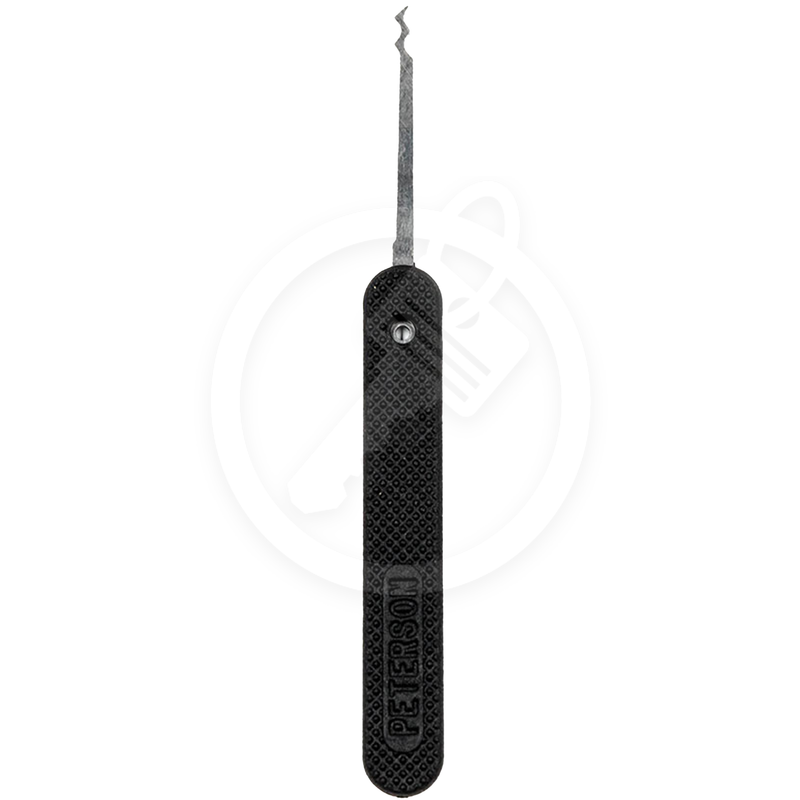 Peterson Lock Pick | Triple Rake | Government Steel with Plastic Handle Lock Pick Peterson Manufacturing