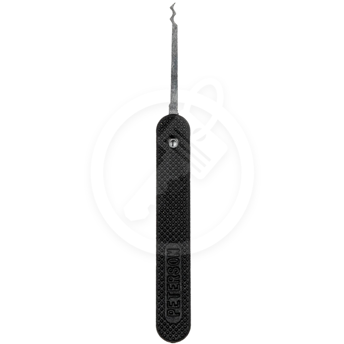 Peterson Lock Pick | Triple Rake | Government Steel with Plastic Handle Lock Pick Peterson Manufacturing