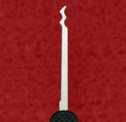 Peterson Lock Pick | Triple Rake | Government Steel with Rubber Handle Lock Pick Peterson Manufacturing