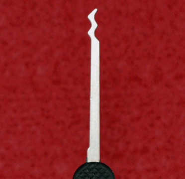 Peterson Lock Pick | Triple Rake | Government Steel with Rubber Handle Lock Pick Peterson Manufacturing