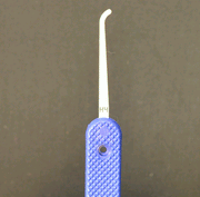 Professional Hook 4 Lock Pick 0.015 Stainless Steel Slender Profile Lock Pick Peterson Manufacturing