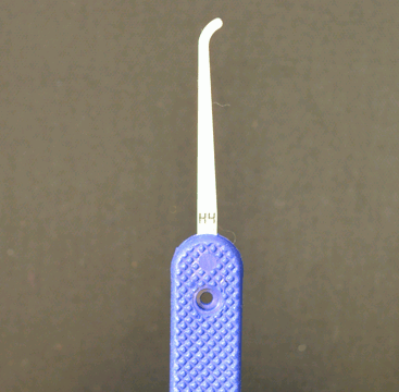 Professional Hook 4 Lock Pick 0.015 Stainless Steel Slender Profile Lock Pick Peterson Manufacturing