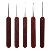 Rytan Mini-Red Miniature Lock Pick Set | 27-Piece (Large Zipper Case) Lock Pick Rytan