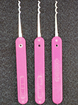 3 Piece GSP Bogie Lock Pick Set 0.018 Thickness Lock Pick Set Peterson Manufacturing