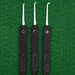 3 Piece GSP Hook Lock Pick Set 0.025 Government Steel Lock Pick Set Peterson Manufacturing