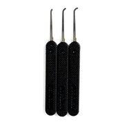 3 Piece GSP Hook Lock Pick Set 0.025 Government Steel Lock Pick Set Peterson Manufacturing