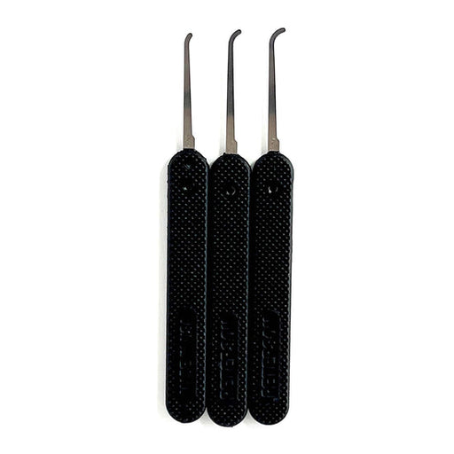 3 Piece GSP Hook Lock Pick Set 0.025 Government Steel Lock Pick Set Peterson Manufacturing
